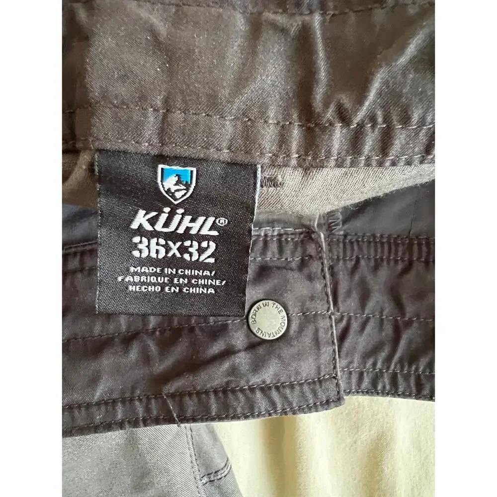 Kuhl Men’s Gray Free Generator Hiking Trail Pants 36x31 Stretch Outdoor Cargo